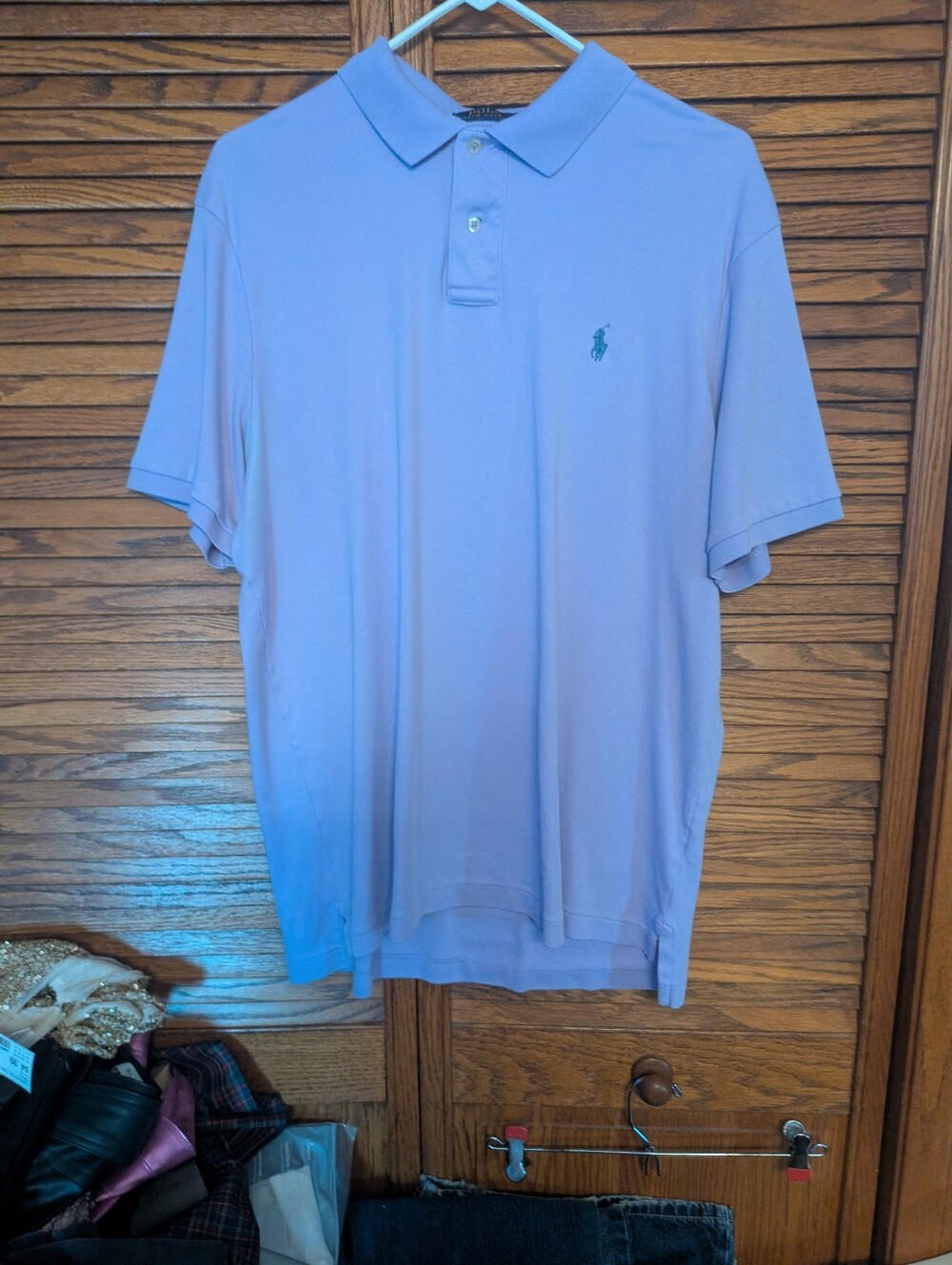 Polo Ralph Lauren Lilac Purple Men's Golf Polo Shirt Men's Size Large